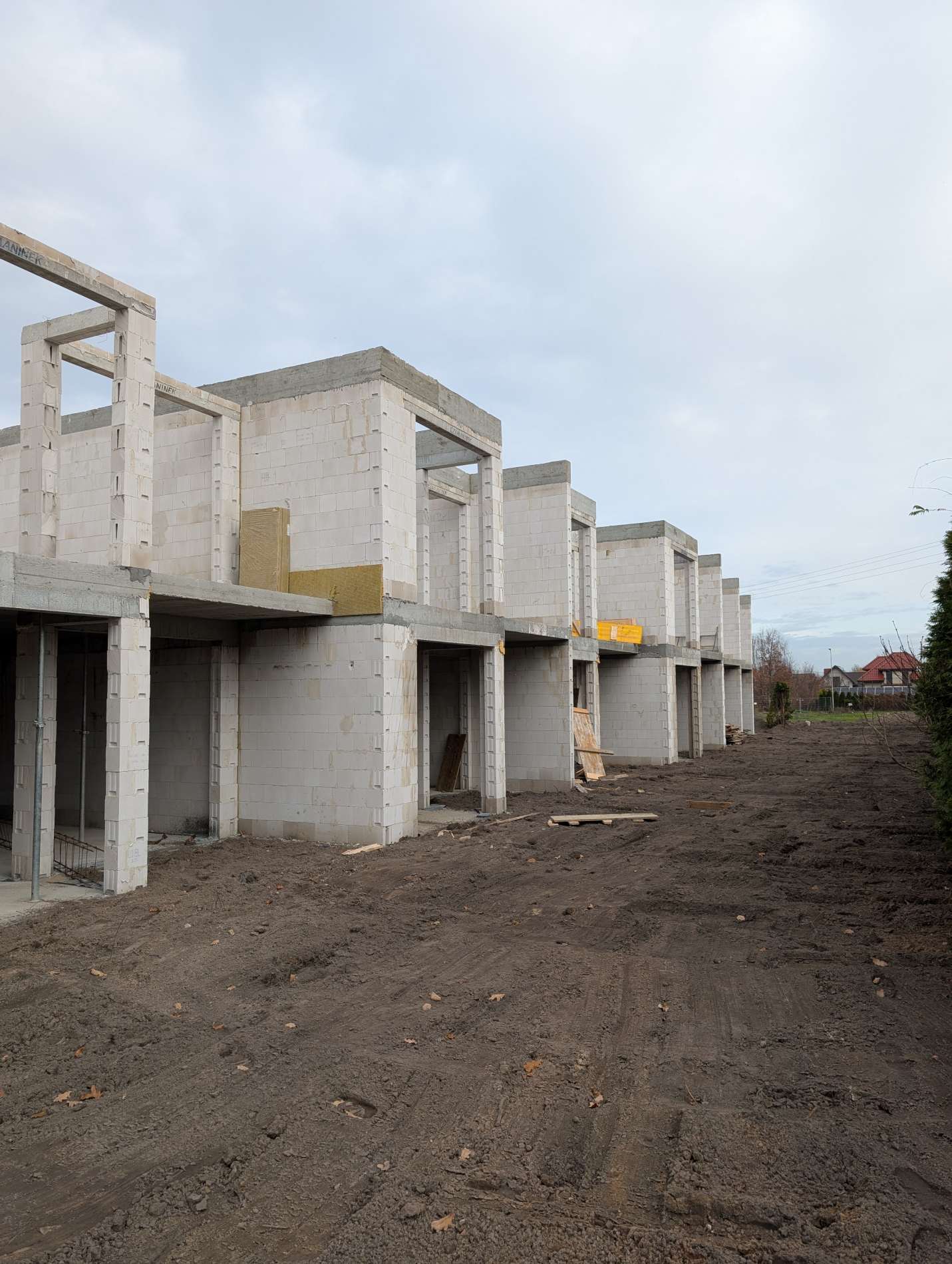 Ściany piętra – szereg B